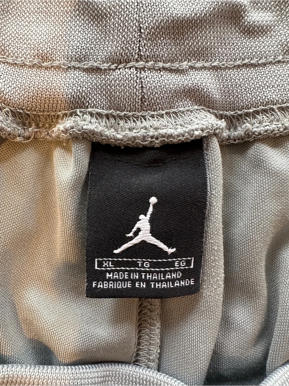 Jordan Brand Dazzle Grey Basketball Shorts with Black Accents XL